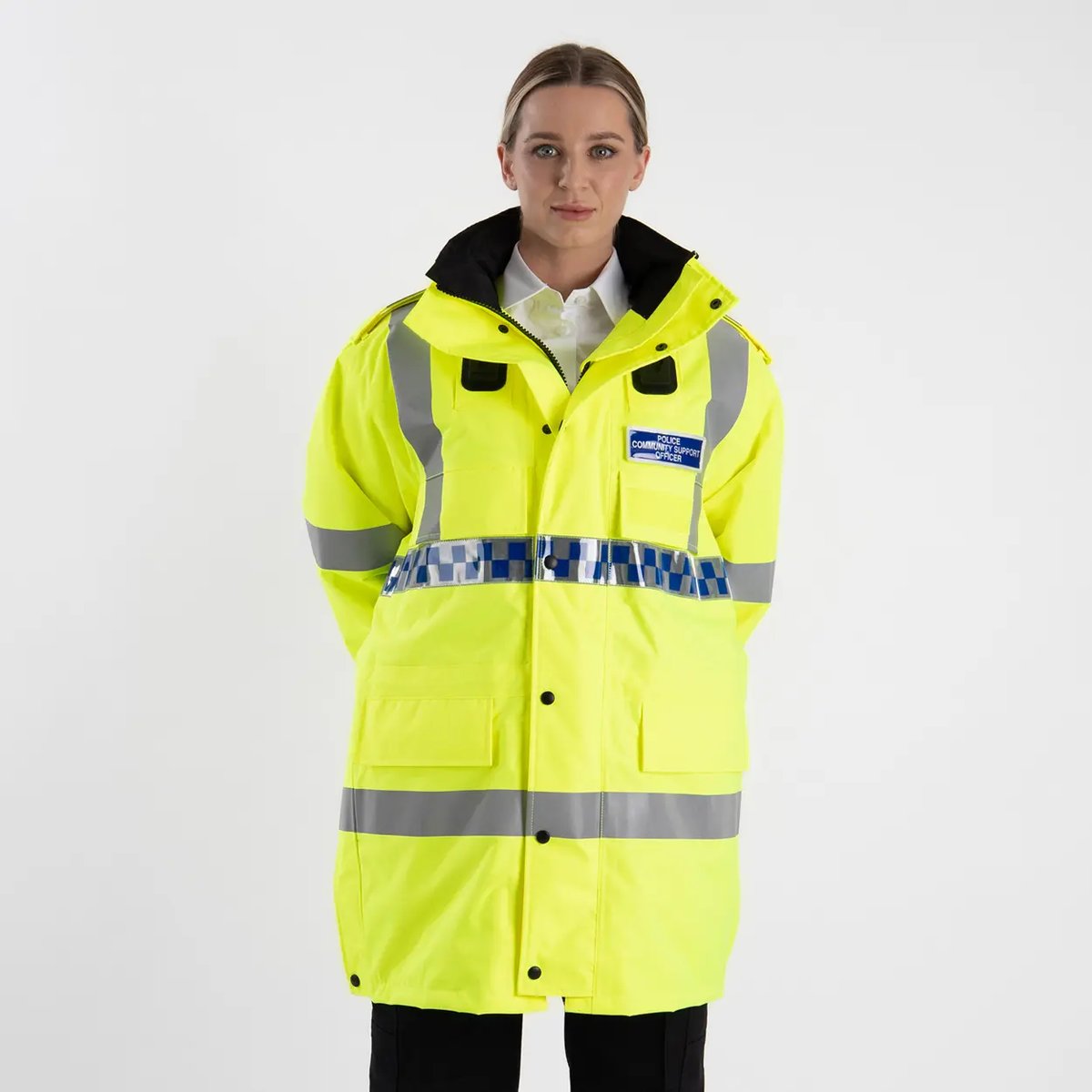 Police rain jacket with hood online